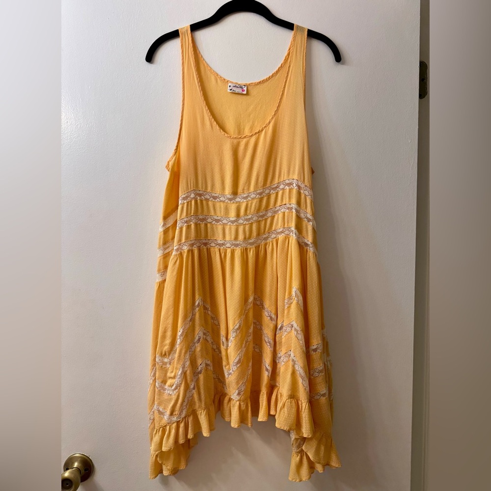 Free People Voile and Lace Trapeze Dress